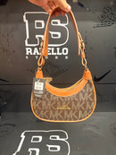 Bolsa Michael Kors MK Logo Premium Marrom - Pronta Entrega