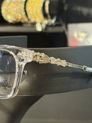Óculos Chrome Hearts Armação Clear - Pronta Entrega