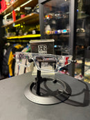 Óculos Off-White Retangular Transparente Logo Vermelho Lente Clear  - Pronta Entrega