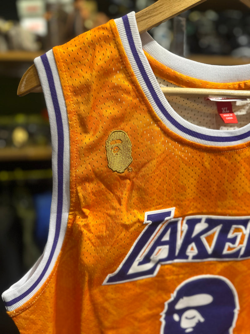 Jersey BAPE NBA Los Angeles Lakers Gold BAPE