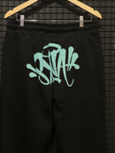 Conjunto Syna Moletom “Forgives Me” Black/Blue - Pronta Entrega