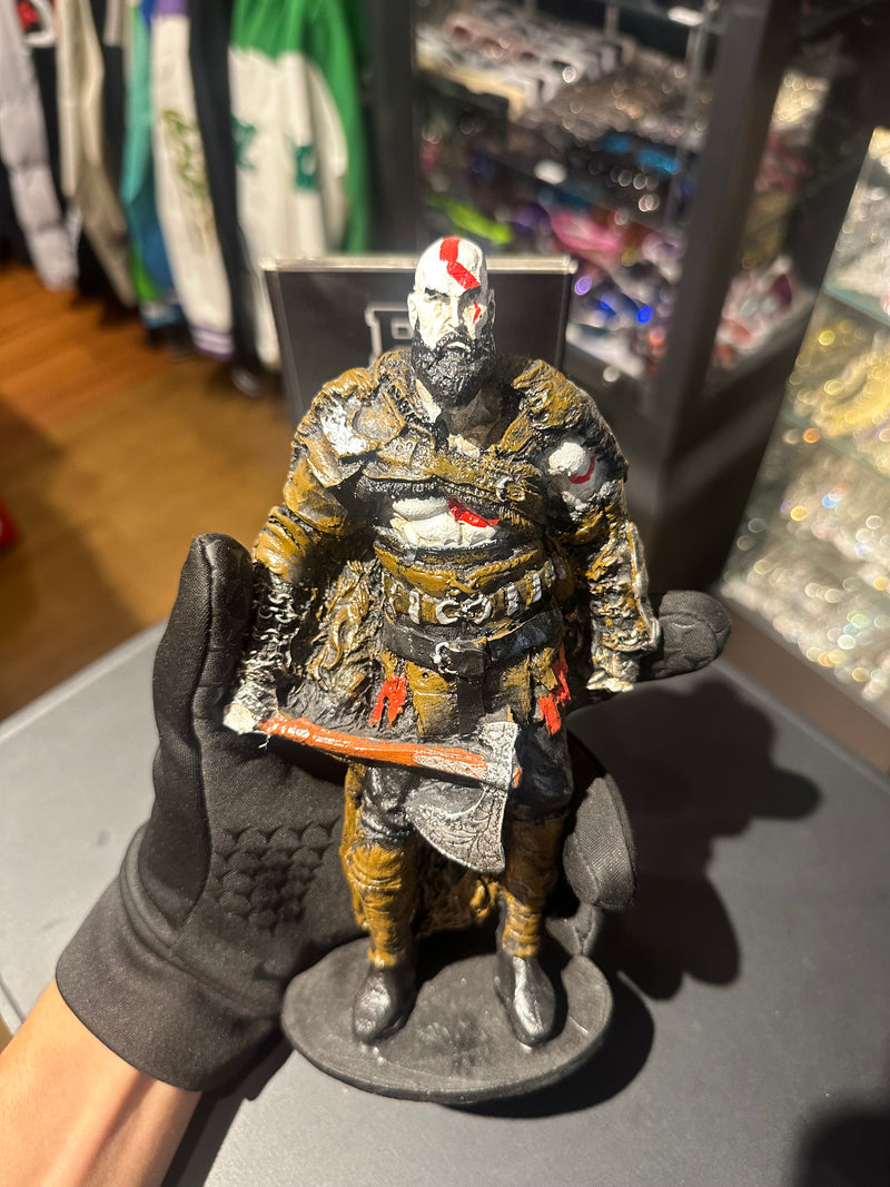 Boneco de ResinaGod Of War 4 Kratos com Capa 22cm Resina - Pronta Entrega