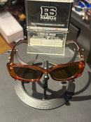 Óculos Versace Retangular Marrom  Lente Escura - Pronta Entrega