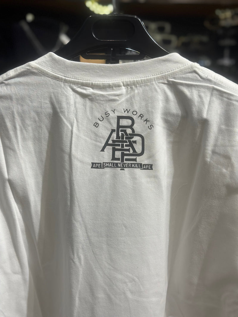 Camiseta BAPE Tiger Milo College Branca - Pronta Entrega