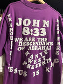 Camiseta Kanye West Sunday Service John 8:33 - Pronta Entrega