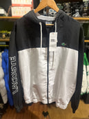Jaqueta Corta Vento Lacoste Black/White - Pronta Entrega