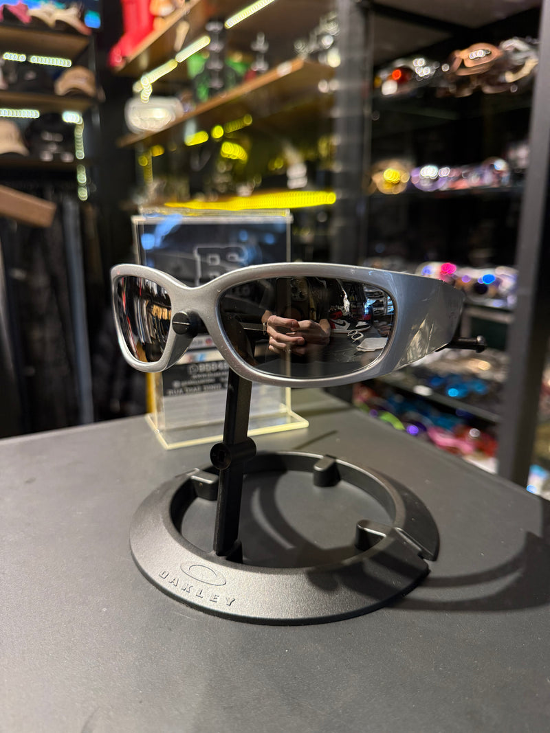 Óculos Prada Eyewear Cinza Lente Prateada - Pronta Entrega