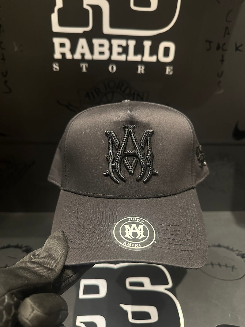 Boné Aba Curva Amiri Black - Pronta Entrega