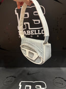 Bolsa Diesel Feminina 1DR Crossbody Couro Azul Claro - Pronta Entrega