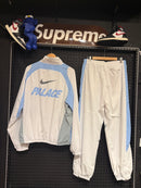 Conjunto Palace x Nike Track Jacket & Track Pants Blue White - Pronta Entrega