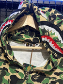 MJaqueta Bape Shark Camo Green Full Zip - Pronta Entrega