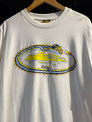 Camiseta Corteiz Dragon Branca - Pronta