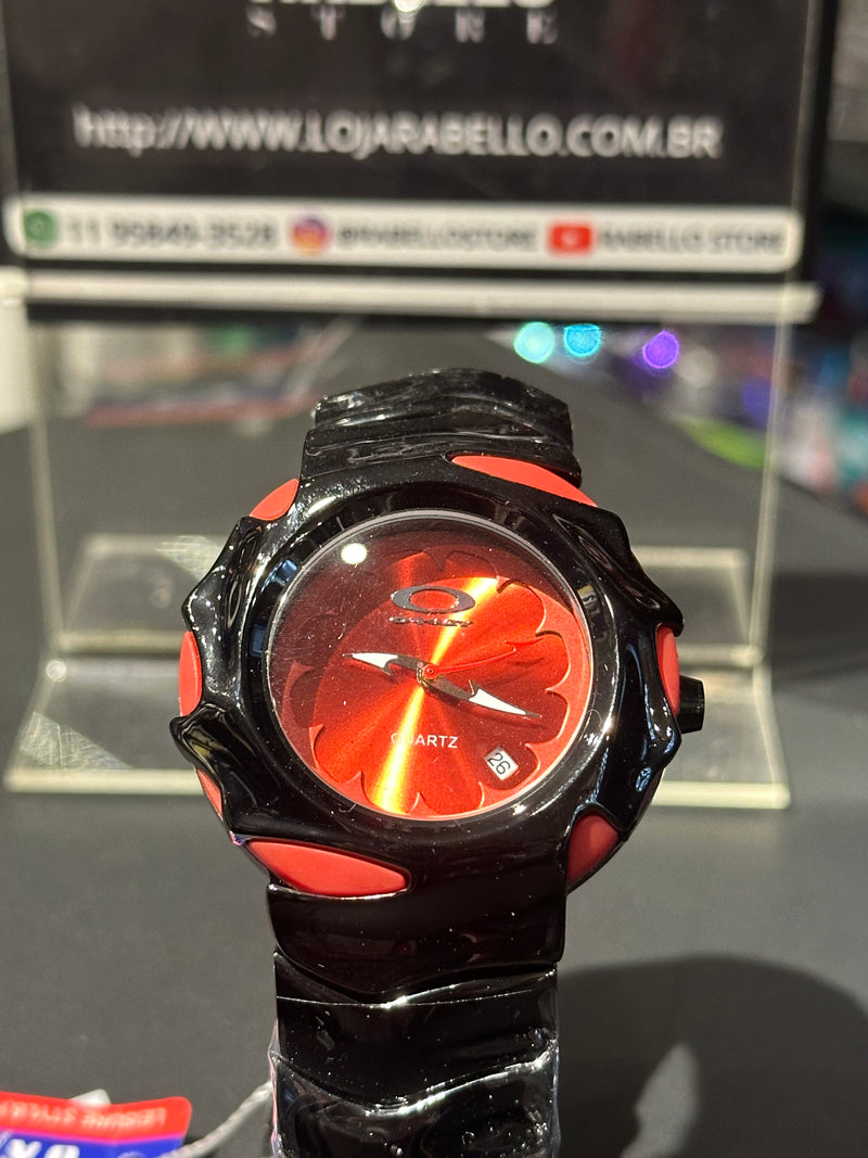 Relógio Oakley Blade Fundo Vermelho - Pronta Entrega