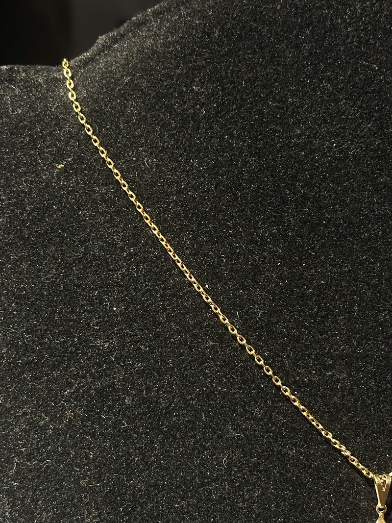 Corrente Cartier Banhada Pingente Estrela de Davi 70 CM - Pronta Entrega