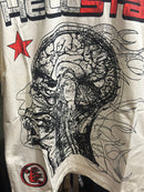 Camiseta Hellstar “Human Development” Bege - Pronta Entrega