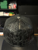 Boné Chrome Hearts Leather Cross Patch Trucker - Pronta Entrega