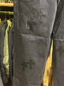Calça Jeans Preta Chrome Hearts Cruz Black- Pronta Entrega
