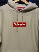 Moletom Supreme Box Logo 2024 Creme - Pronta Entrega