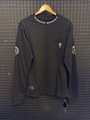 Chrome Hearts x Comme des Garçons Cross Long Sleeve Black - Pronta Entrega