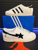 Tênis Adidas Superstar Vintage x Bape Black White - Pronta Entrega