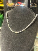 Corrente Riviera Estelar Cravejada Em Zicornia Cubica Prata 50 CM - Pronta Entrega