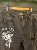 Calça Jeans Amiri Angel Preta - Pronta Entrega