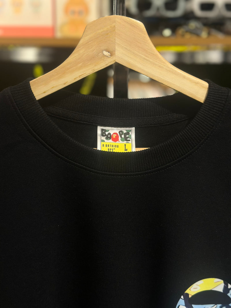 Moletom AAPE By A Bathing APE Preto - Pronta Entrega