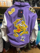 Jaqueta Varsity Louis Vuitton Purple/White - Pronta Entrega