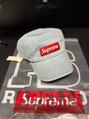 Boné Supreme Box Logo Jeans Fivela Couro - Pronta Entrega