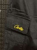 Calça Corteiz Guerillaz Cargo Black/Yellow - Pronta Entrega