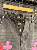 Calça Jeans Chrome Hearts x Matty Boy Multi Cross Patch - Pronta Entrega