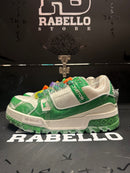 Tênis Louis Vuitton LV Trainer Maxi White Green - Pronta Entrega
