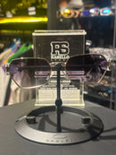 Óculos Miu Miu Retangular Armação Gold Lente Lilás - Pronta Entrega