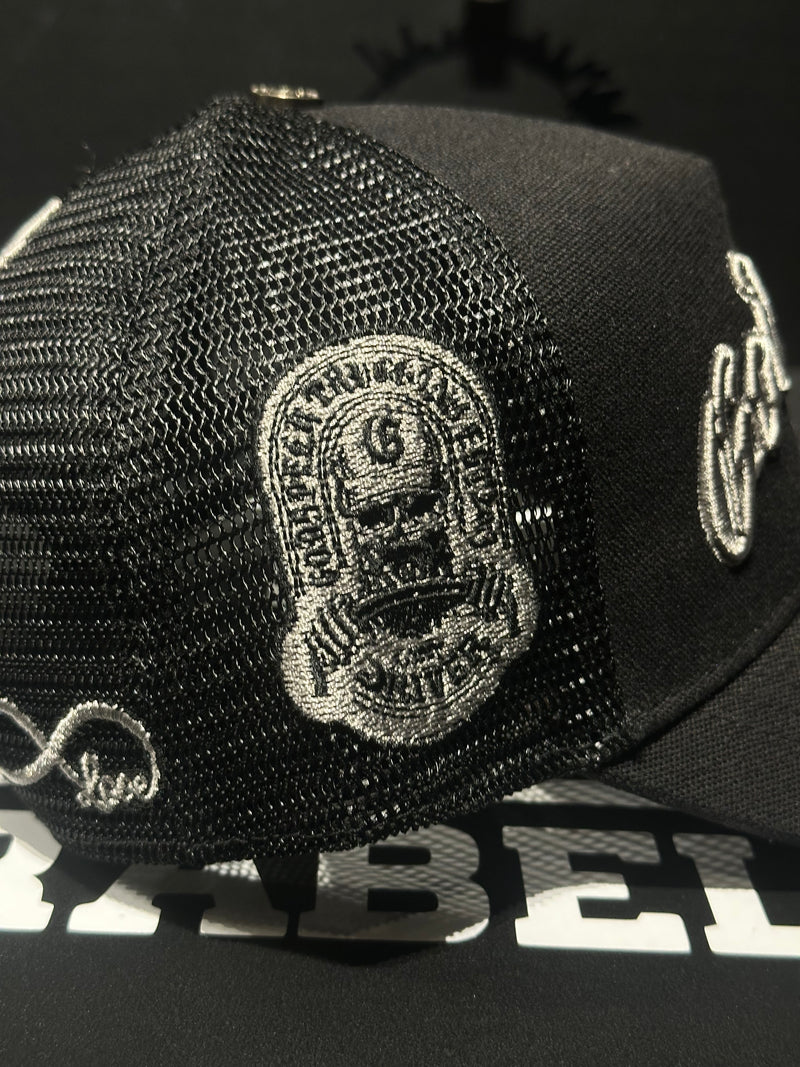 Boné Aba Curva Trucker Godspeed Forever Black/Grey - Pronta Entrega