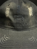 Boné Balenciaga Preto Destonado Aba Curva Cortada - Pronta Entrega