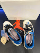 Tênis Nike Air Jordan 1 Low Travis Scott Fragment Military Blue - Pronta Entrega