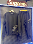 Conjunto Moletom Supreme x Nike Crewneck Arc Black SS22-W14 - Pronta Entrega