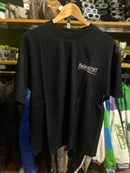 Camiseta Balenciaga Preta Logo Red White - Pronta Entrega
