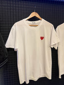 Camiseta Comme des Garçons Red Heart White - Pronta Entrega
