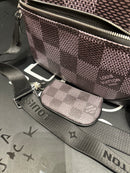Bolsa Louis Vuitton Bag Trio Messenger Cobalt Cinza Preto - Pronta Entrega
