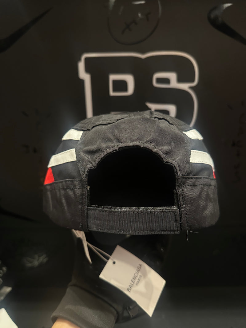 Boné Aba Curva Balenciaga Paris Black/White/Red - Pronta Entrega