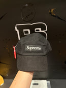 Boné Supreme 5 Panel ‘Washed Canvas Camp’ Black - Pronta Entrega