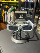 Óculos Off-White Retangular Cinza Recortado Logo Branco Lente Fume  - Pronta Entrega