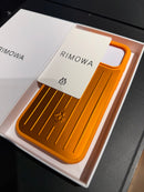 Capa Case Iphone Rimowa Laranja Aluminium - Pronta Entrega