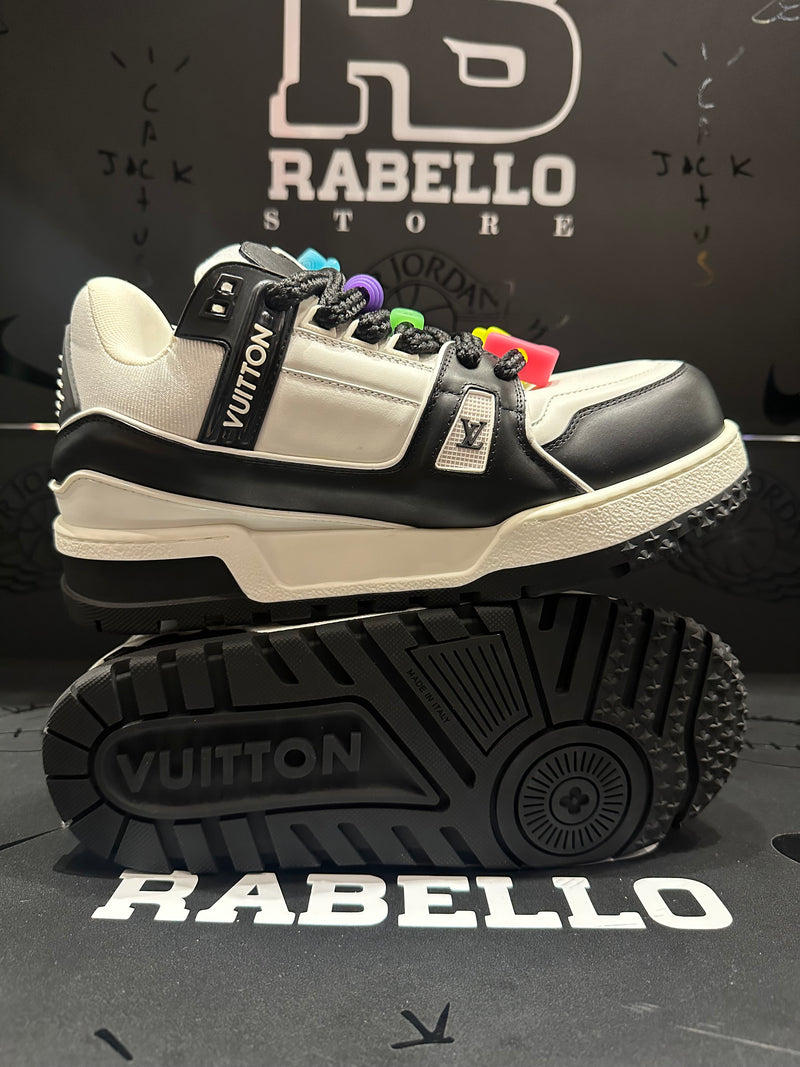 Tênis Louis Vuitton LV Trainer Maxi Black White - Pronta Entrega