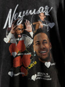 Camiseta VINTAGE NEYMAR Preta - Pronta Entrega