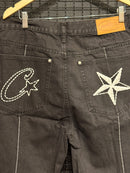 Short Jeans Corteiz C-Star Denim Black - Pronta Entregae