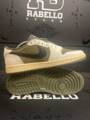 Tênis Nike Air Jordan 1 Retro Low SP Travis Scott "Medium Olive" - Pronta Entrega