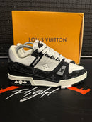 Tênis Louis Vuitton LV Trainer White Black  - Pronta Entrega