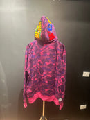 Jaqueta Bape Shark Purple Camo Full Zip - Pronta Entrega